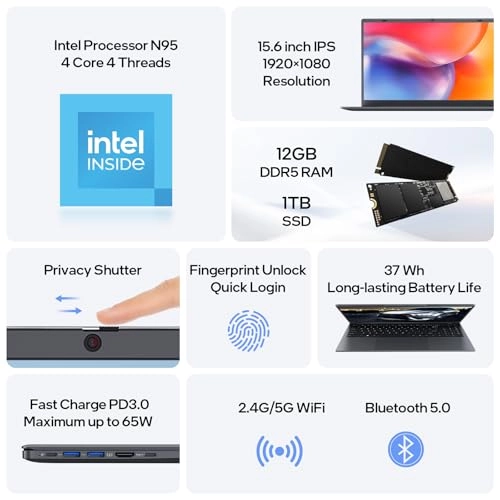 ZETA N95 - 15.6'' Celeron 12GB DDR5 1TB SSD