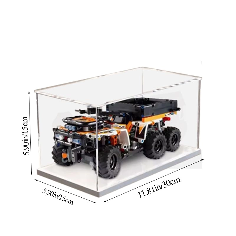 Display Case (42139) - 11.81x5.90x5.90in White Bottom
