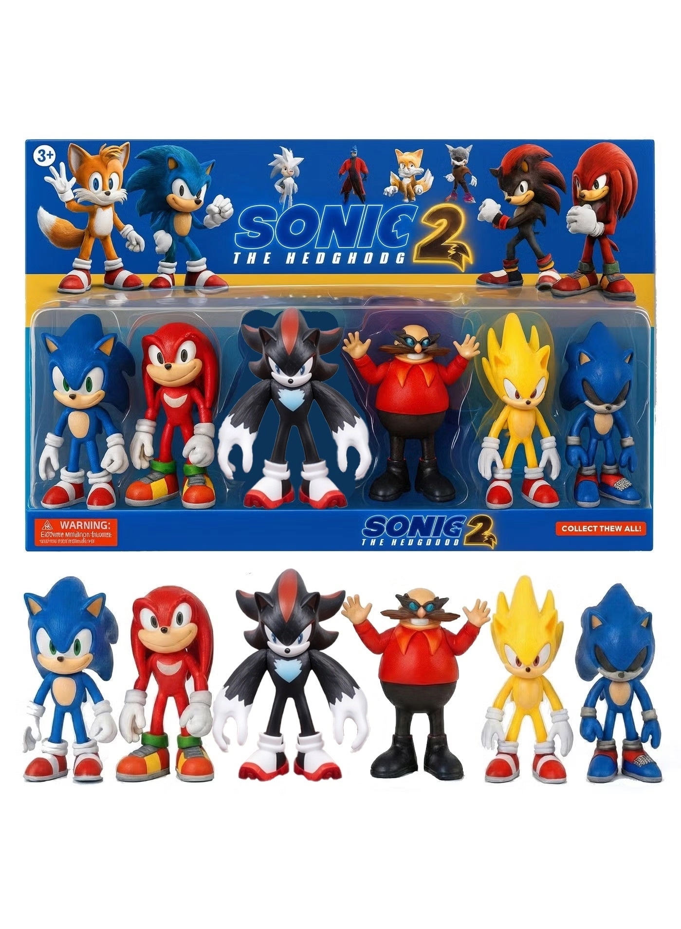 Adventure Heroes - Sonic + Tails + Knuckles + Shadow (3055) 6 pcs