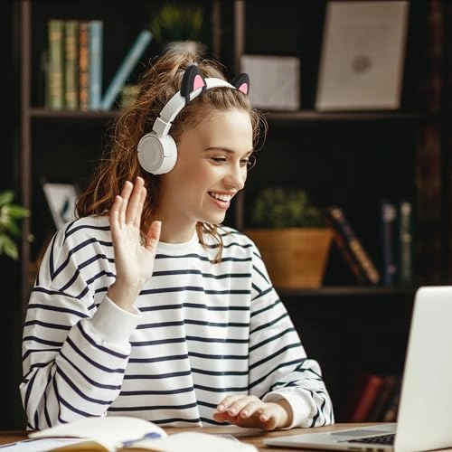 Cat Ears for Overear Headphone - Set of 2 Fits Headbands 1" to 1.5"