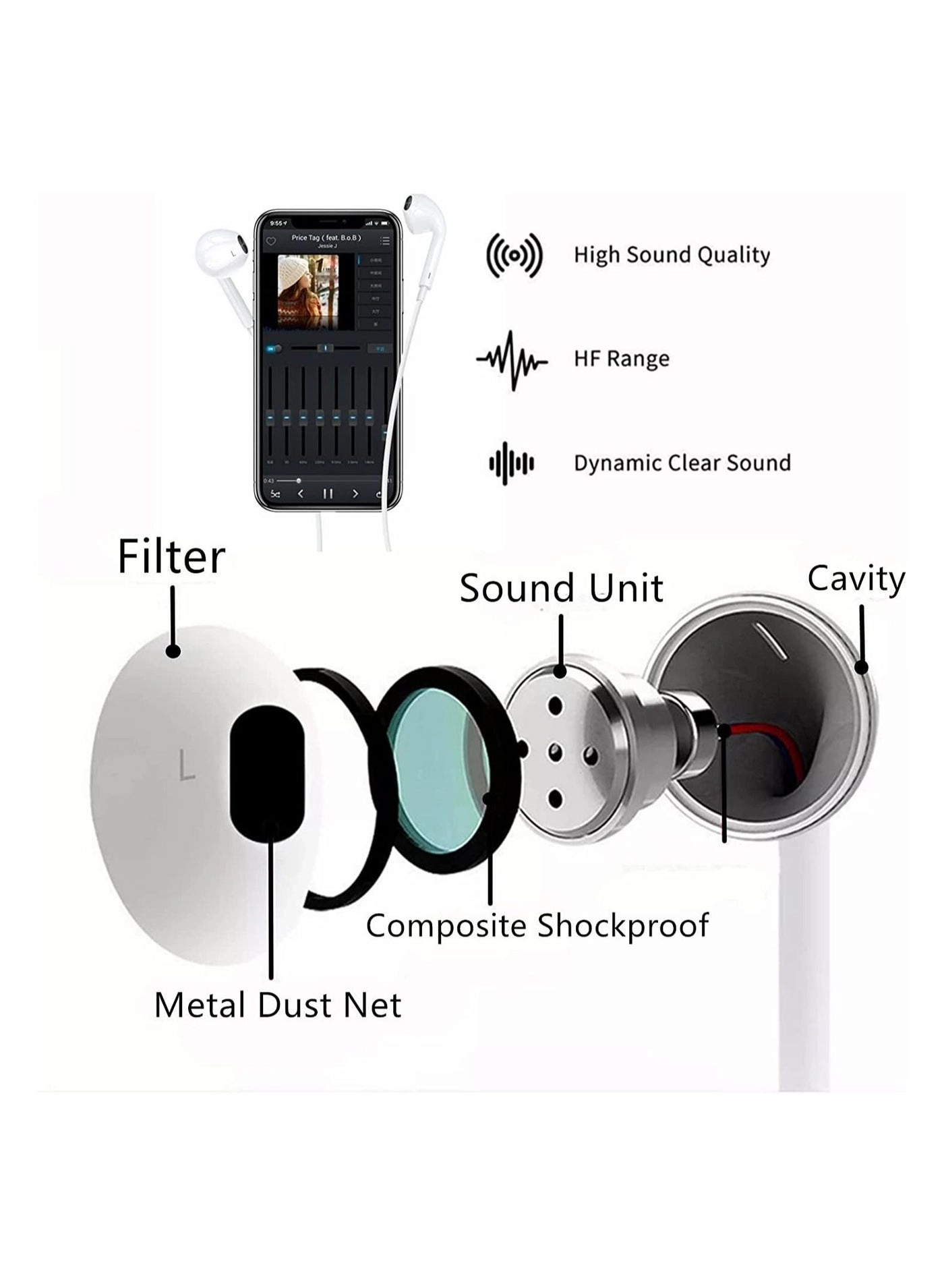 Lightning Headphone Wired Headset