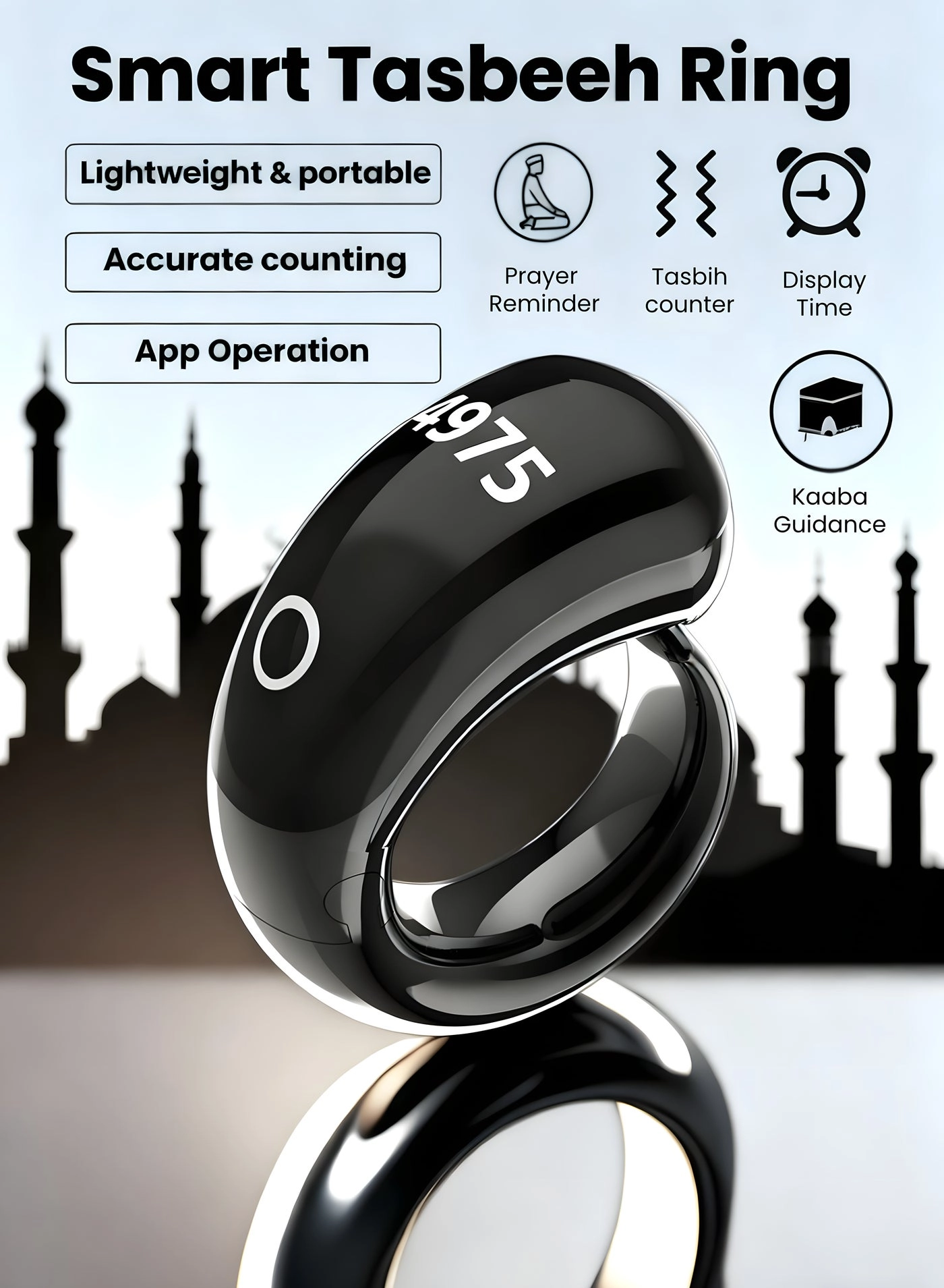 Generic Tasbih Zikr Smart Ring