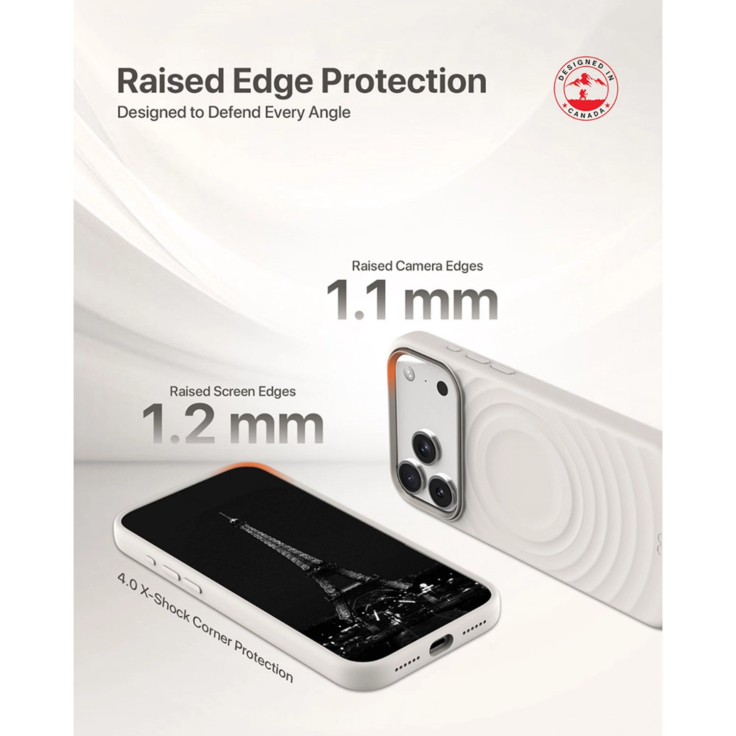 QUIVERX Ripple Case with Metallic Camera Frame for iPhone 17 Pro Max