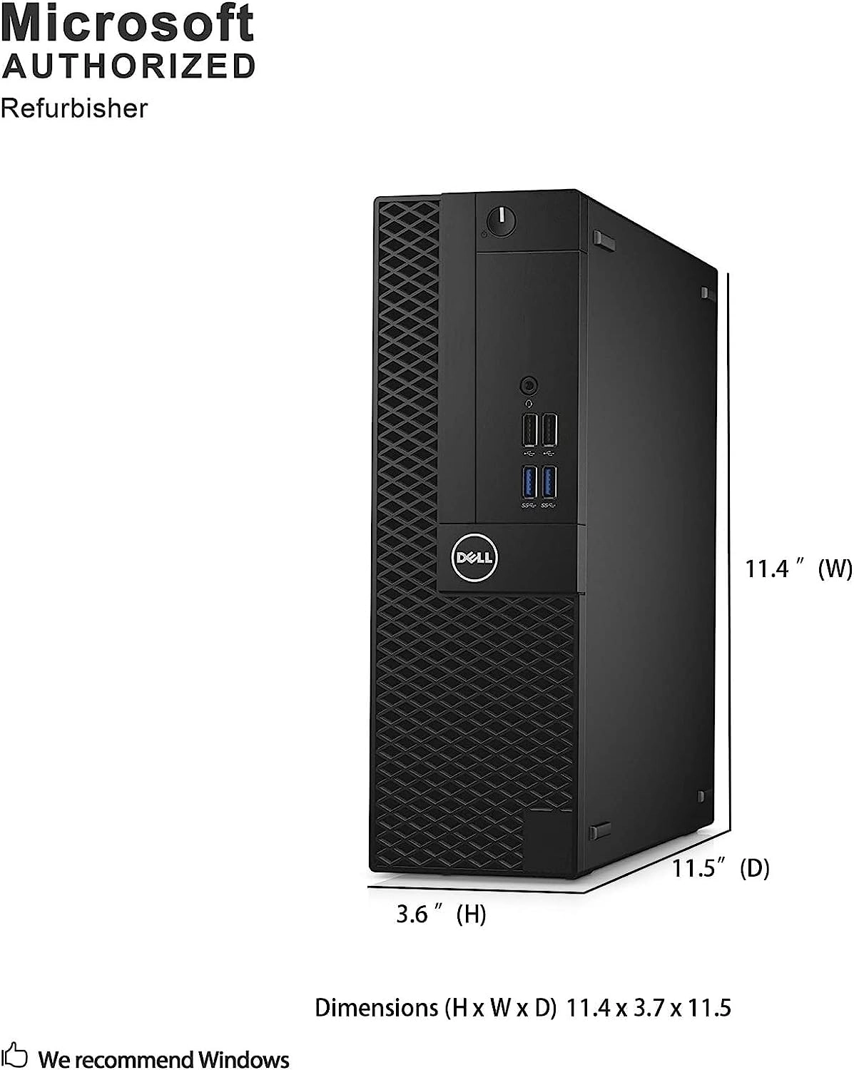 (Renewed) OptiPlex 3050 SFF - 16GB 256GB i5-6500