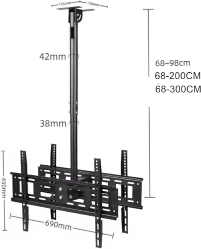 TV Ceiling Mount - 50kg 32-75 inch