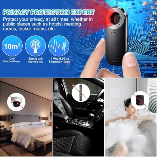 Hidden Camera Detector - RF Signal Scanner IR Detection