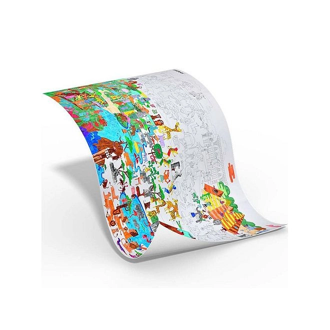 MIDEER Traveller Africa Coloring Poster - Educational Geography for Kids 3+