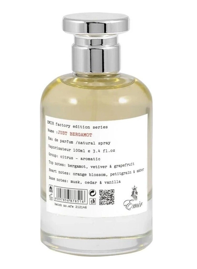 PARIS CORNER JUST BERGAMOT Eau de Parfum 100 ml
