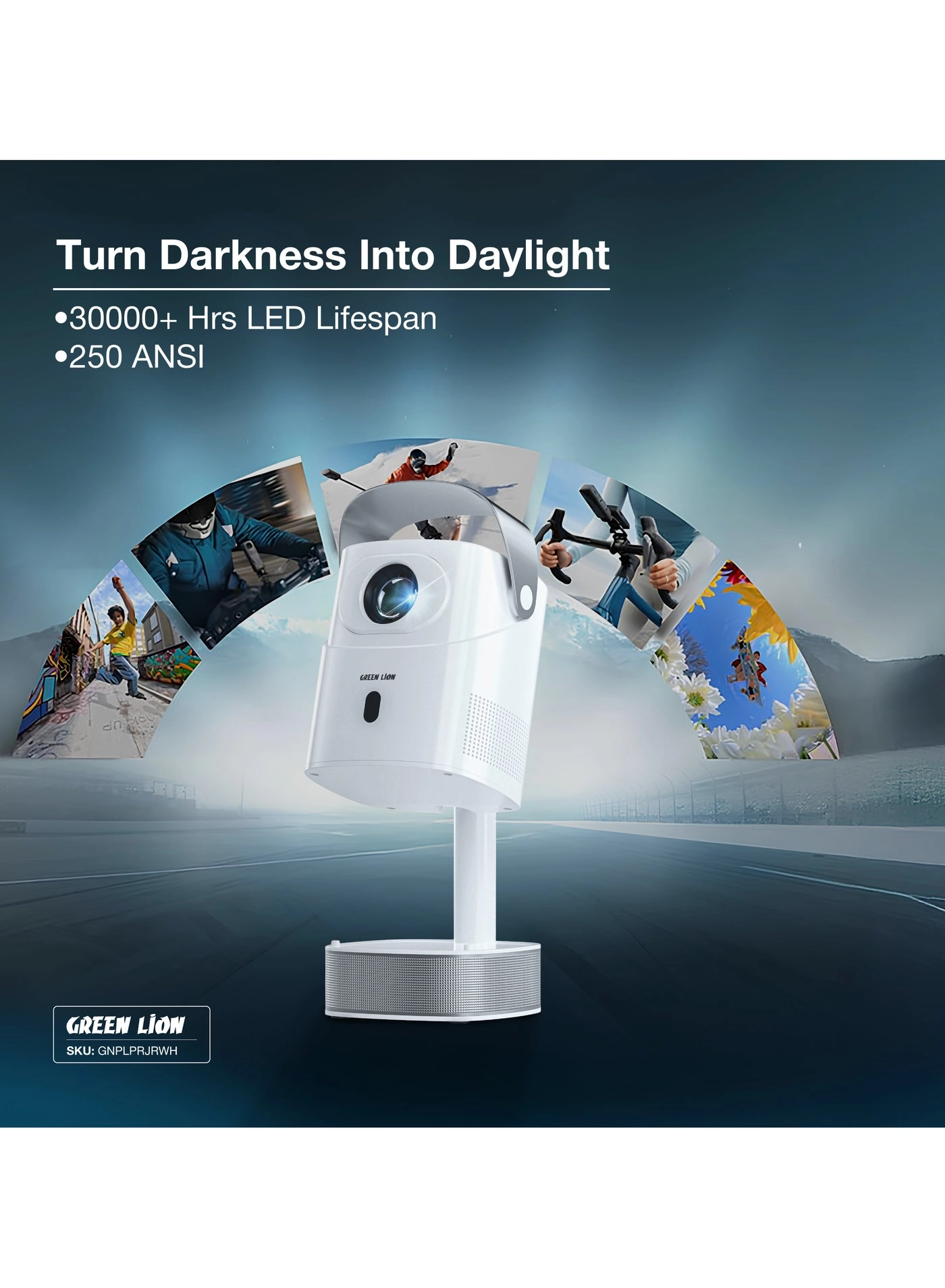 Pluto GNPLPRJRWH 250 ANSI lumens