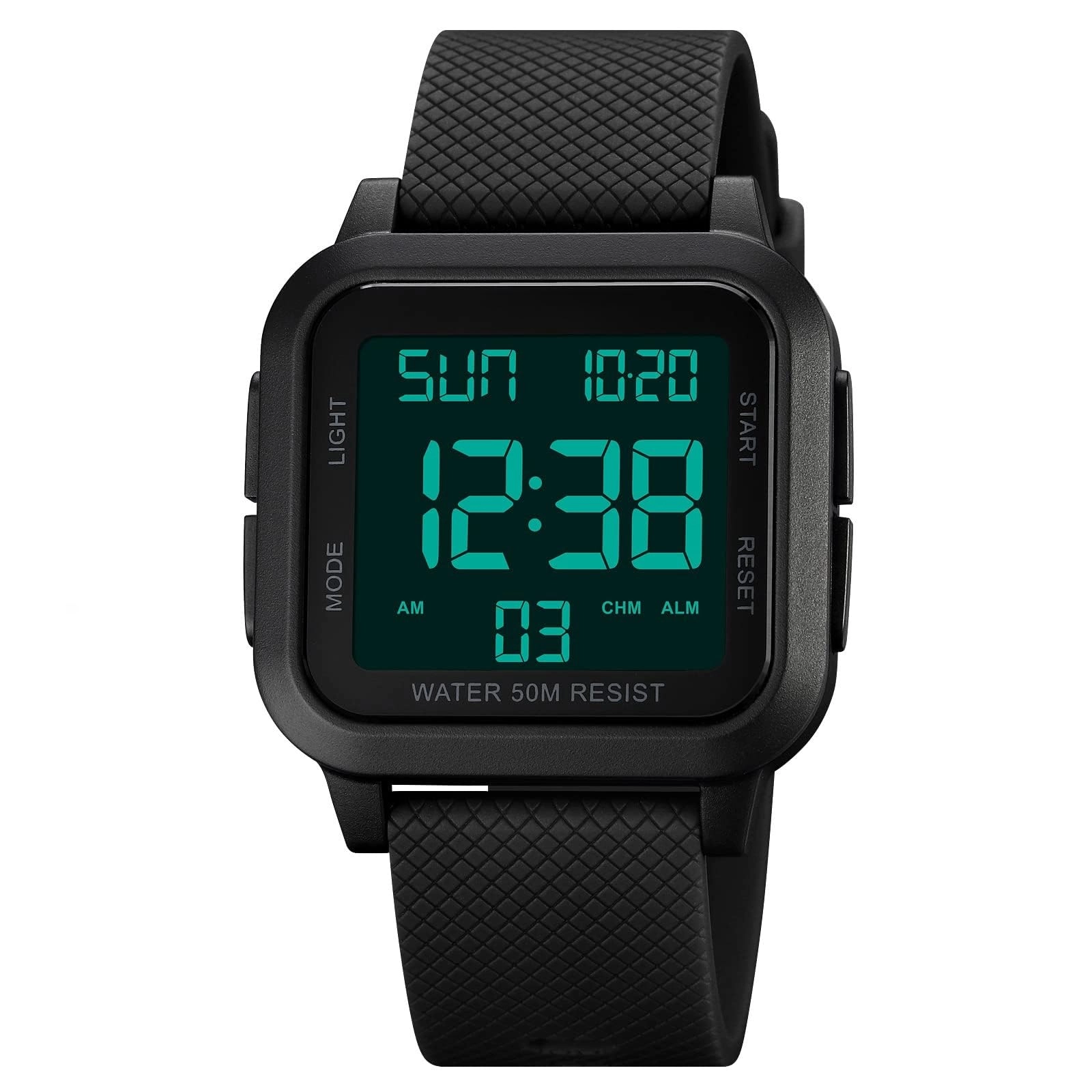 Sport Digital Watch 40mm Acrylonitrile Butadiene Styrene