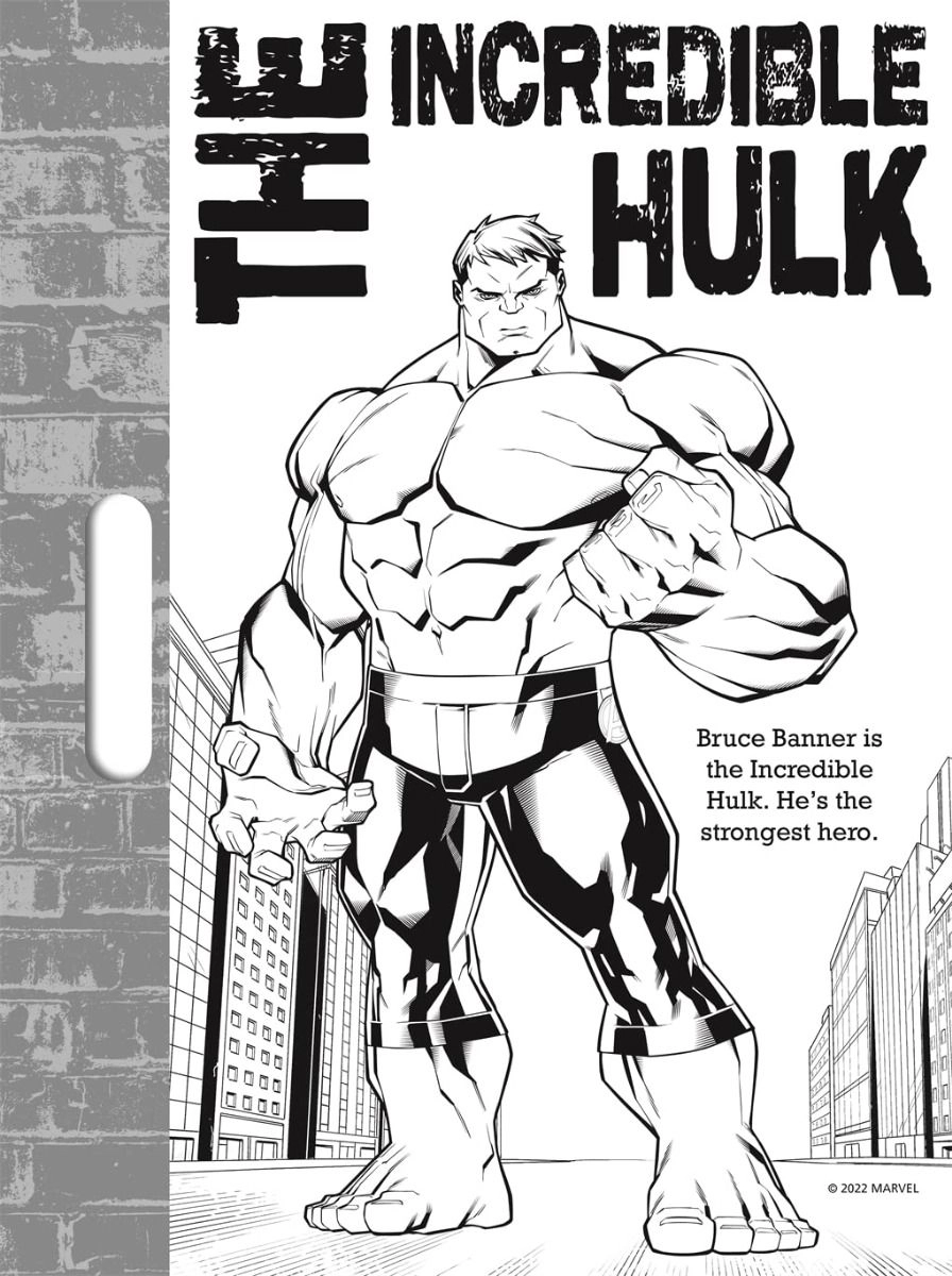 Marvel Avengers Giant Colour Me Pad - 3+ years