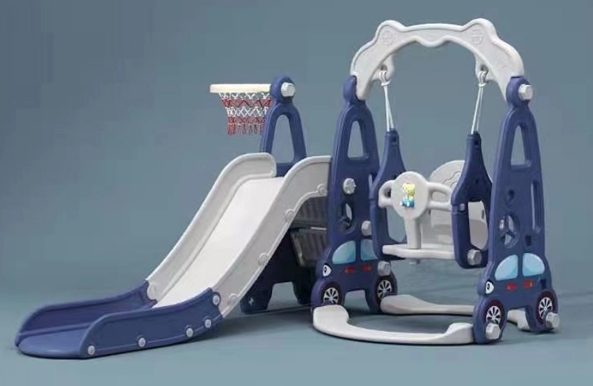 Zoom Slide & Swing Multiplayset - 3-In-1 Blue