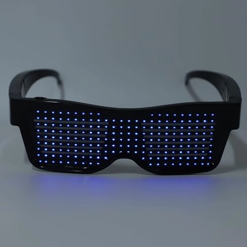 LED Glasses - Rechargeable Customizable 31 Animations