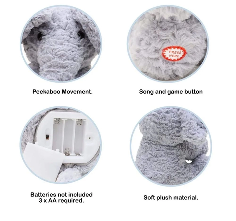 Elephant Peekaboo - 30 cm Sound effects