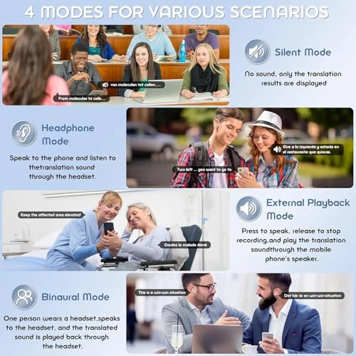 Ai Language Converter Wireless Headphone