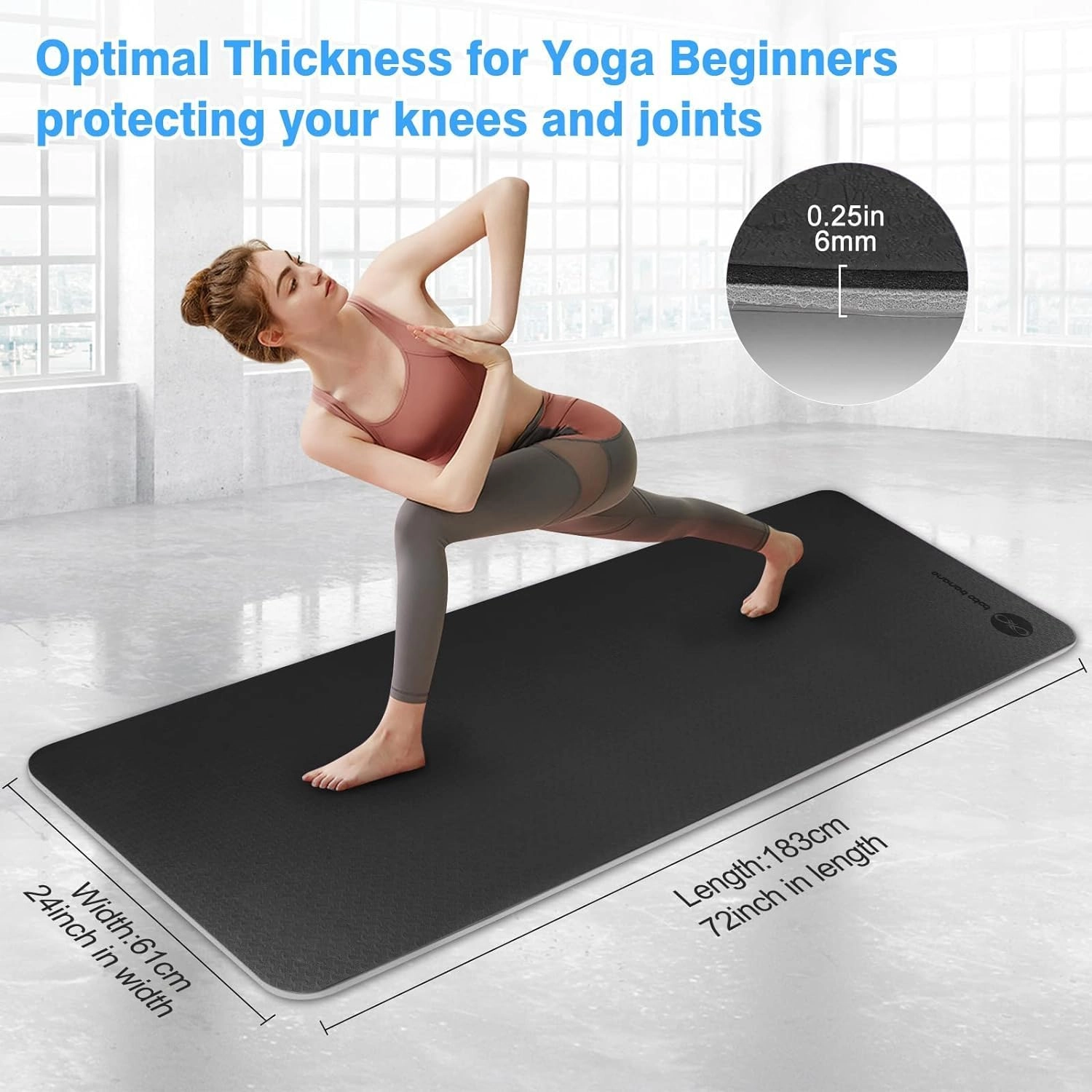 Yoga Mat - TPE 6mm