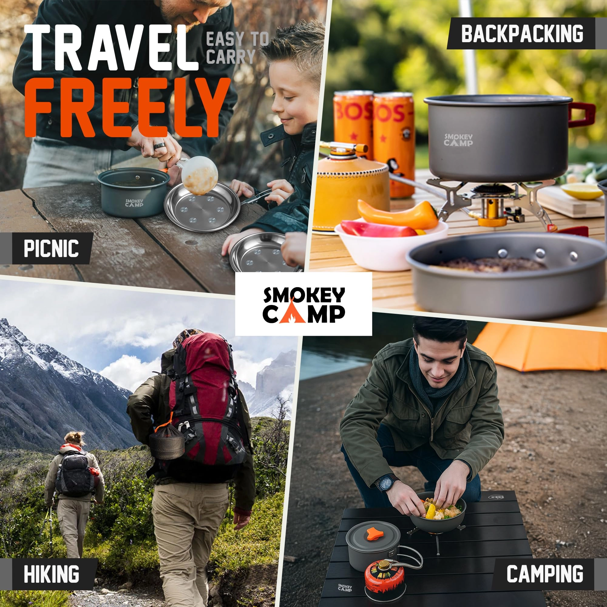 Camping Cookware Mess Kit - 11 piece(s)