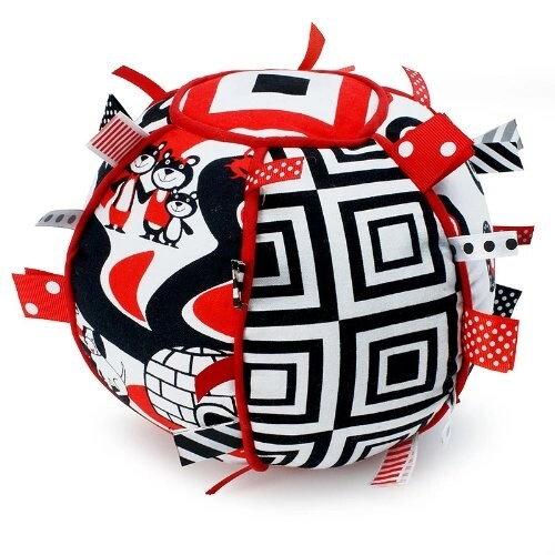 MZA STORES Tag Ball - 7" Diameter Soft Interactive Sensory