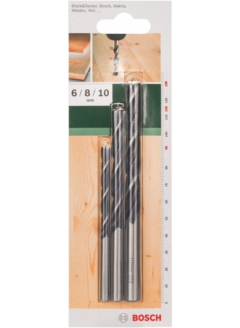 Bosch Home and Garden 2609255308 Wood Drill Bit Set - 3 Pieces