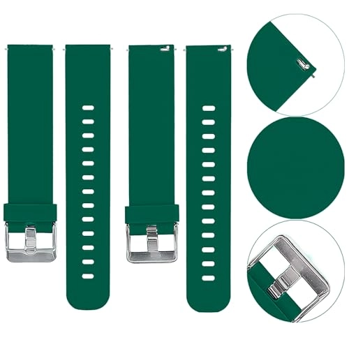 2 Pack 20mm Silicone Watch Band for Sekonda Motion