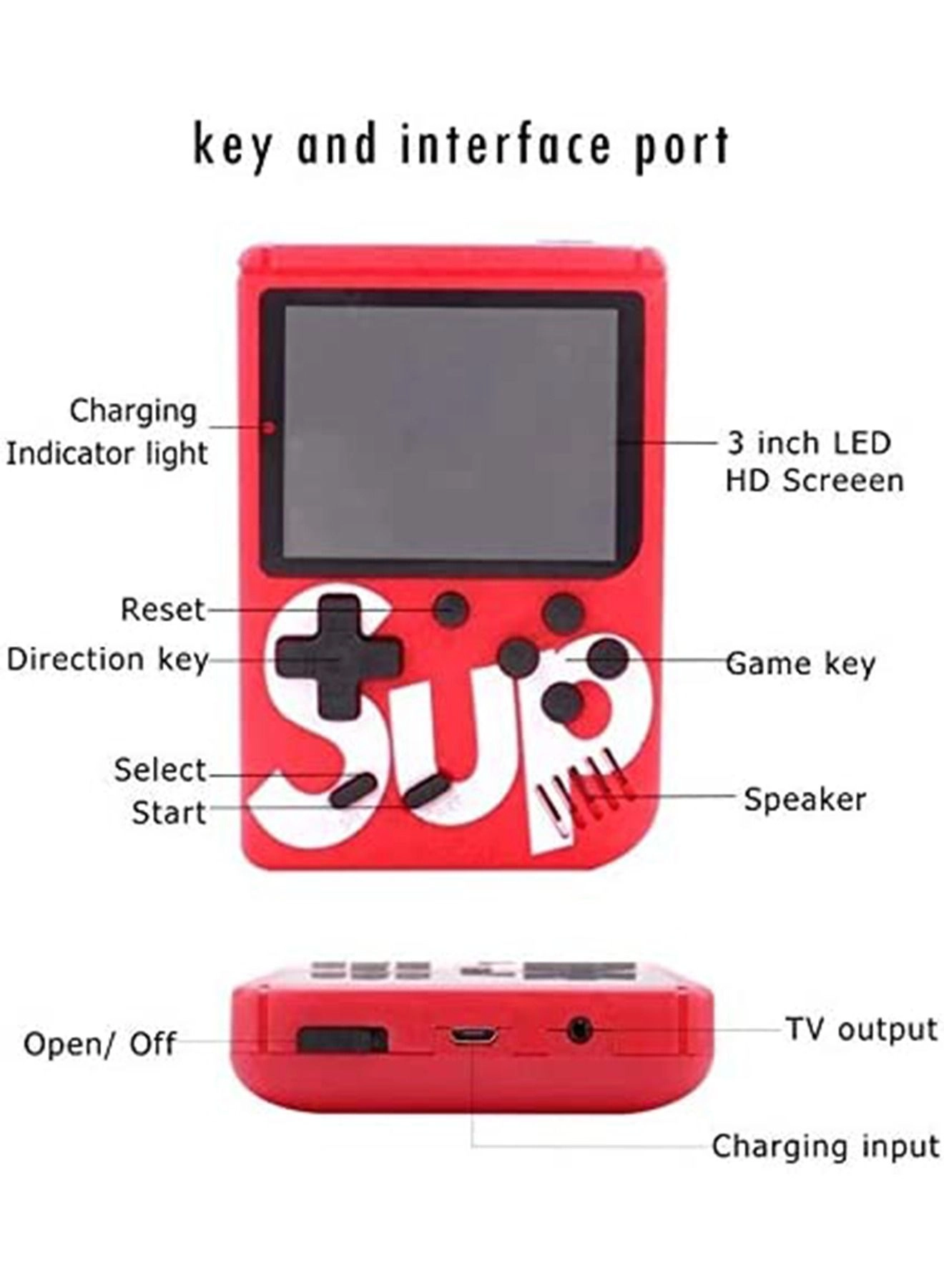Retro Handheld Game Console
