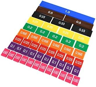 Fraction & Decimal Tiles - 51 pieces