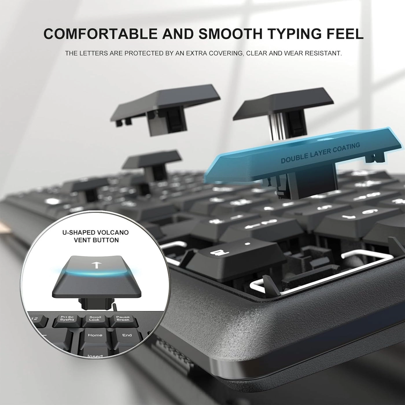 COMPUTER QUIET KEYBOARD - Wired