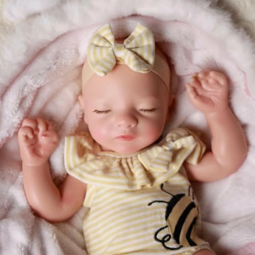 Reborn Baby Doll - 16 Inch Full Platinum Silicone Ages 3+
