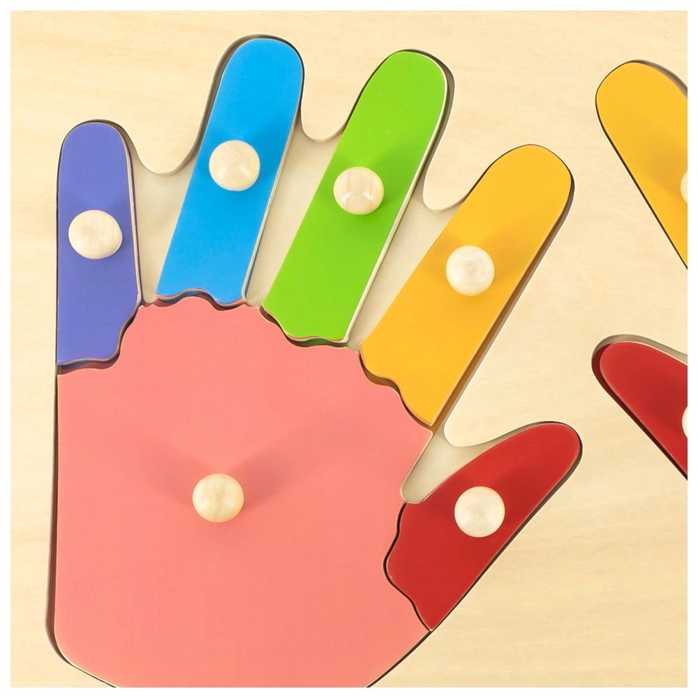 Hand and Finger Puzzle - 3 + 12 piece(s)