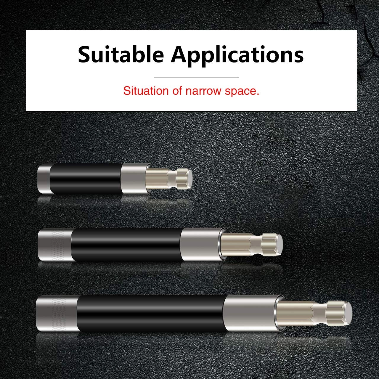 Quick Release Magnetic Screwdriver Extension Bit Holder - 80-120mm 120-200mm 140-240mm 1/4 Inch