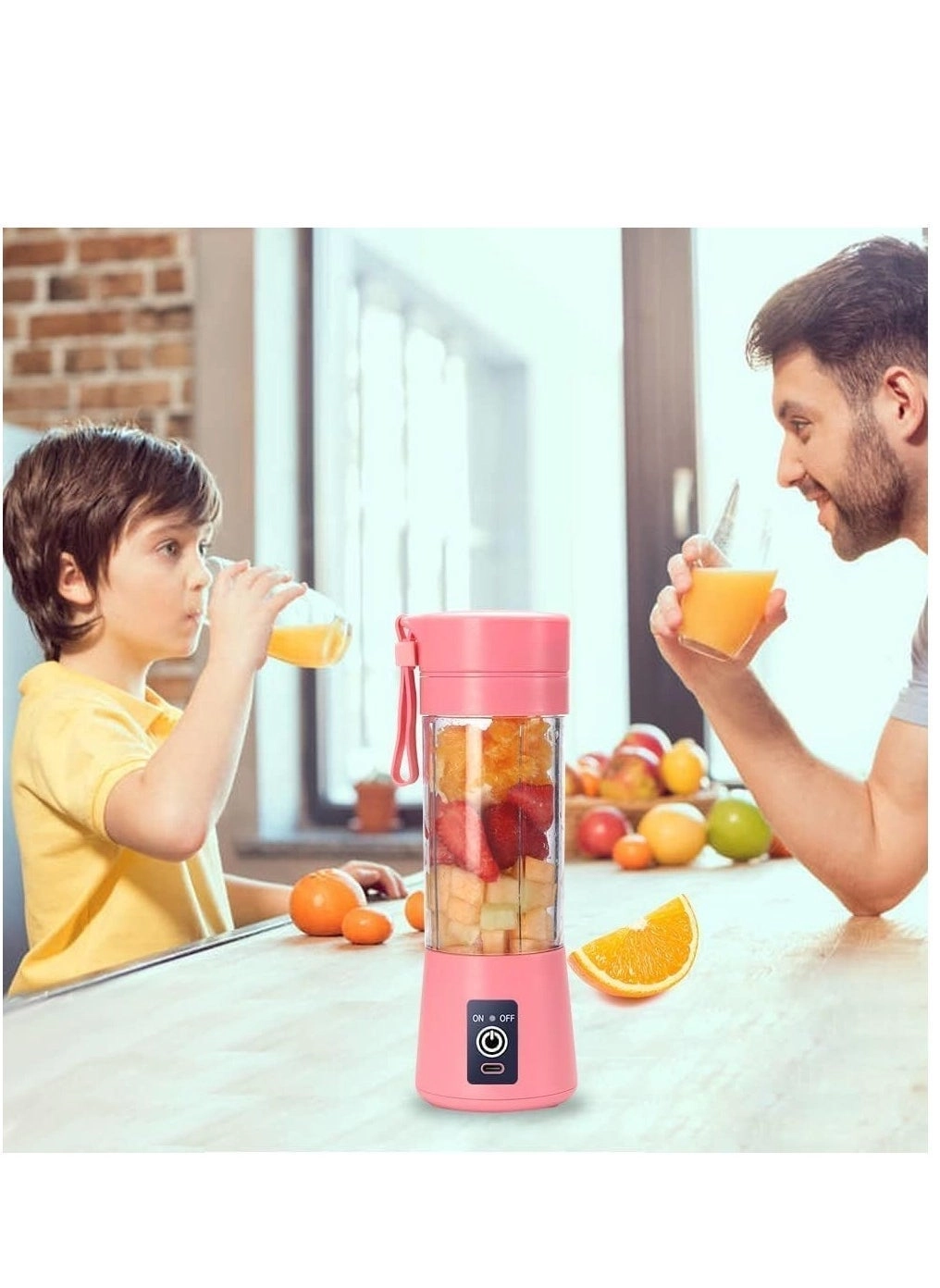 Portable Blender Cup - USB Rechargeable Six-Blade Portable