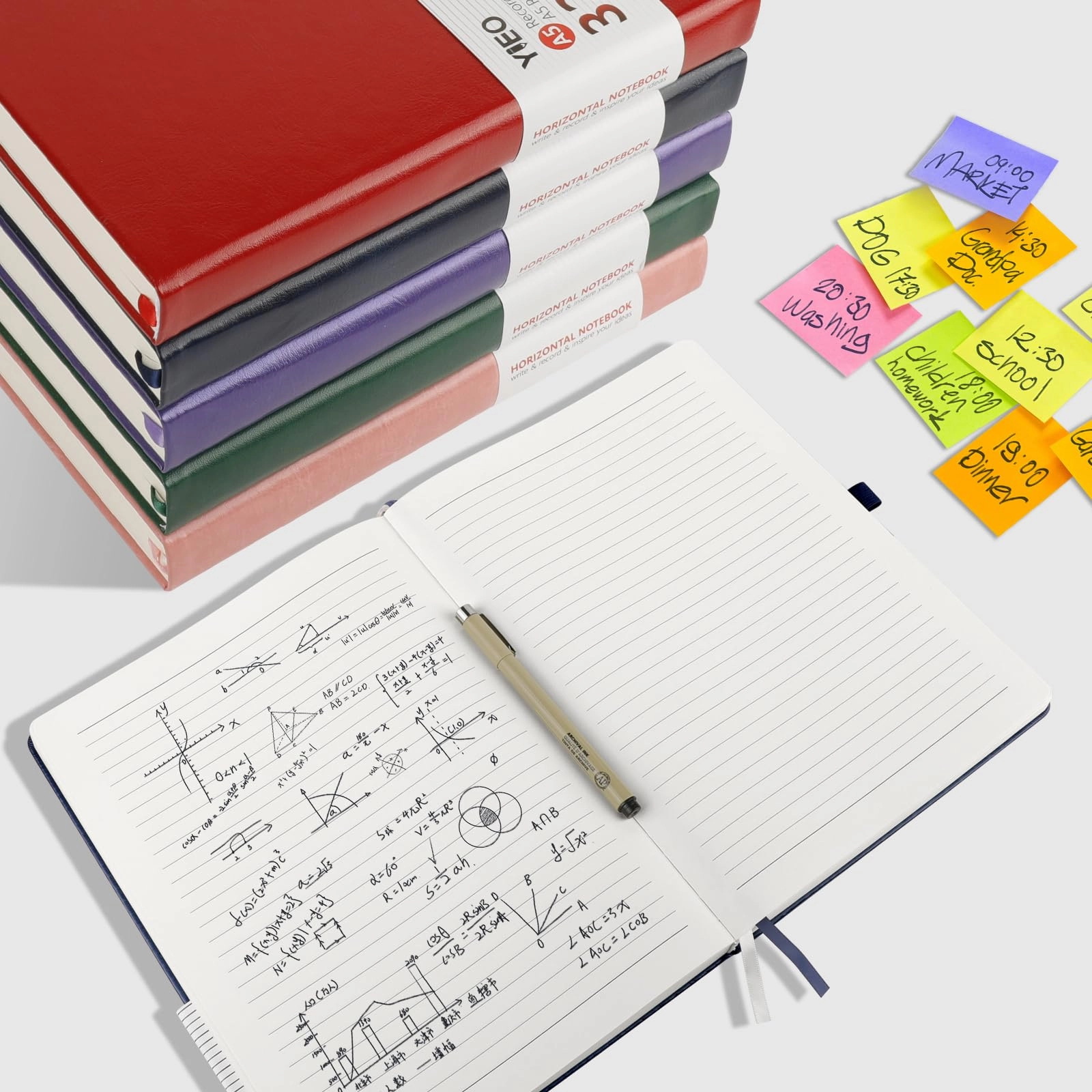Notebook A5 Hardcover - Lined 160 Sheets