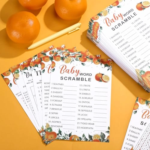 Little Cutie Baby Shower Games - English 6 - 15 years 302 pieces