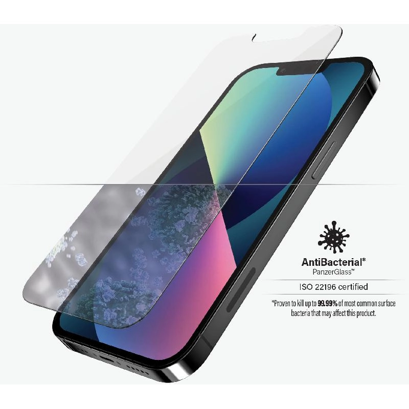 Standard Fit - Privacy Anti-Bacterial Screen Protector for iPhone 13/13 Pro