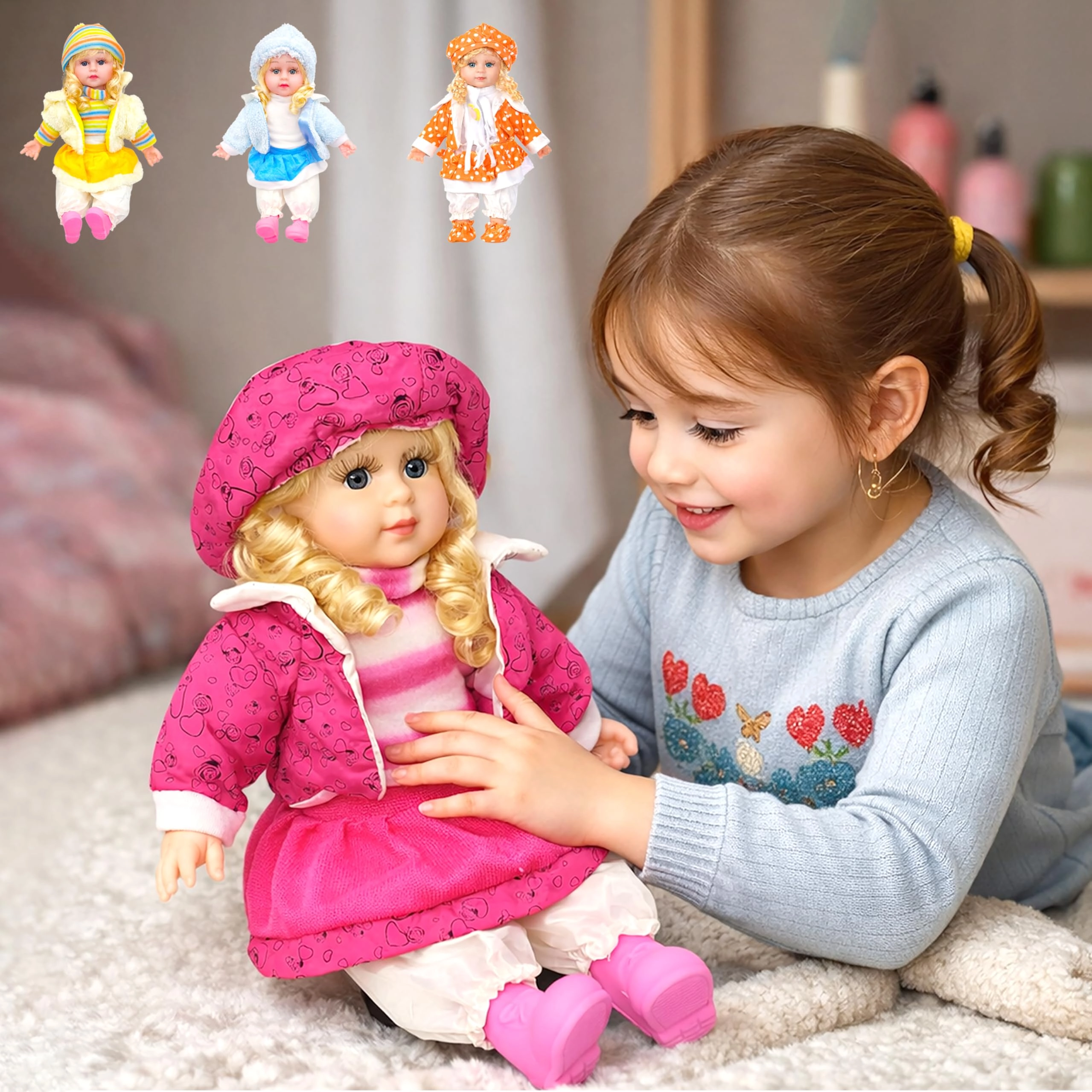 vGRASSP Soft Musical Doll - 40 cm Plush