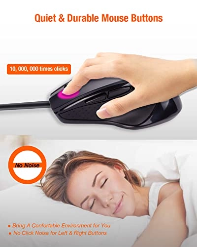 USB C Wired Mouse - USB