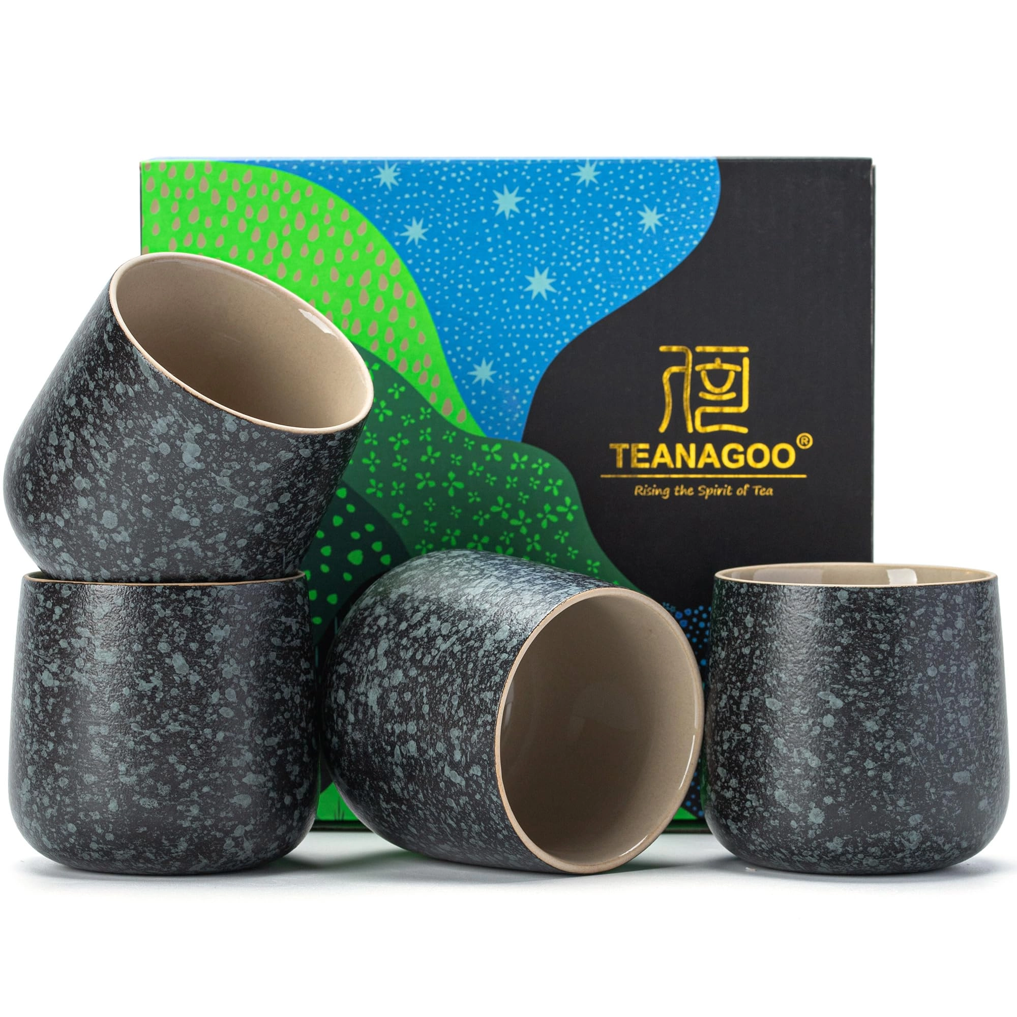 TEANAGOO Japanese Tea Cup - 4 pcs - Modern - 205 ml
