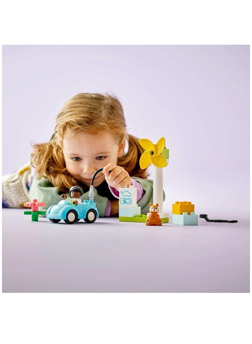 DUPLO Town Wind Turbine and Electric Car (10985) - 2+ Years Educational