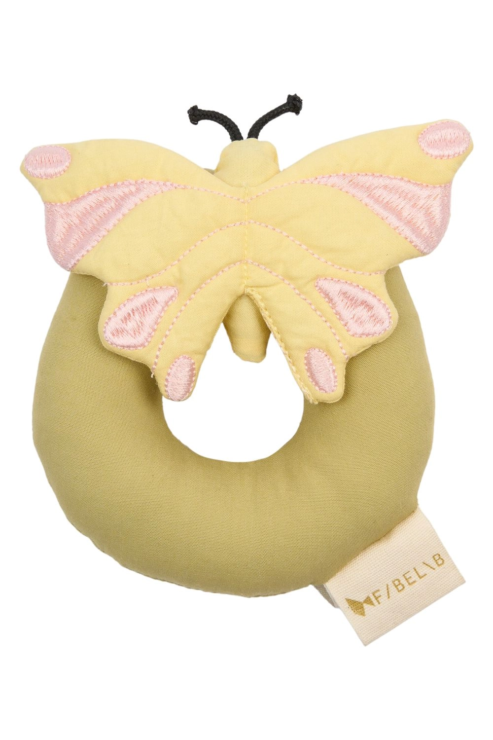 Fabelab Cotton Butterfly Rattle Cotton Butterfly Rattle - 0 month 100% Organic Cotton