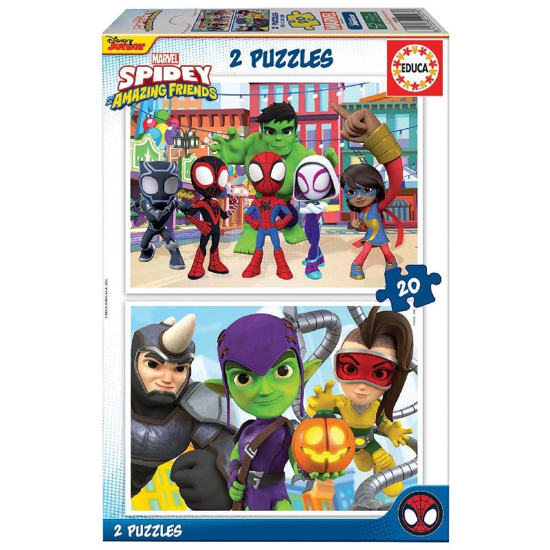 Educa Marvel Spidey Amazing Friends 2-in-1 Puzzle (19296) - 40 pcs