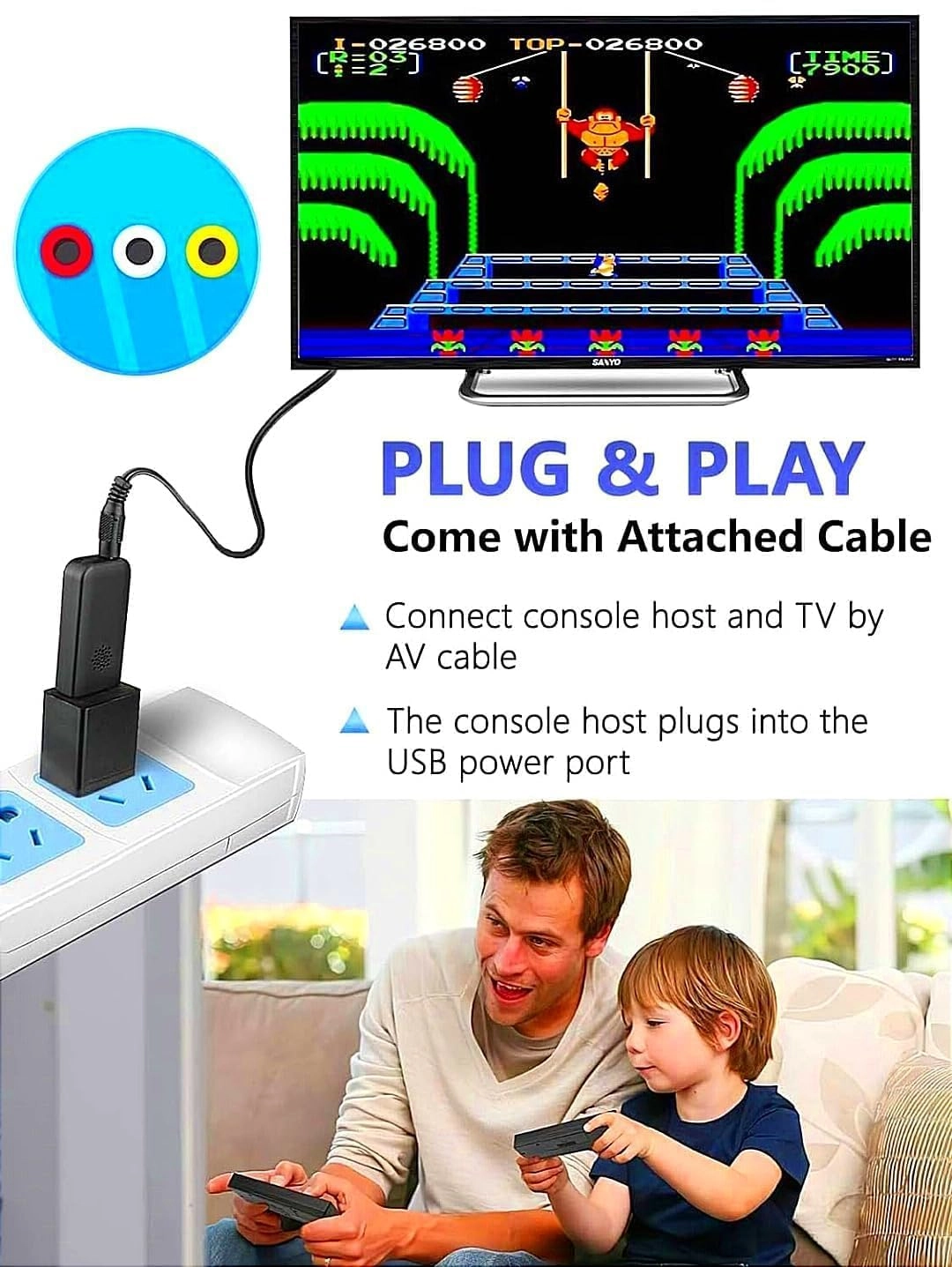 NextTech Extreme Mini Game Box 2.1 - Built-in 1700+ Games Dual Wireless ...