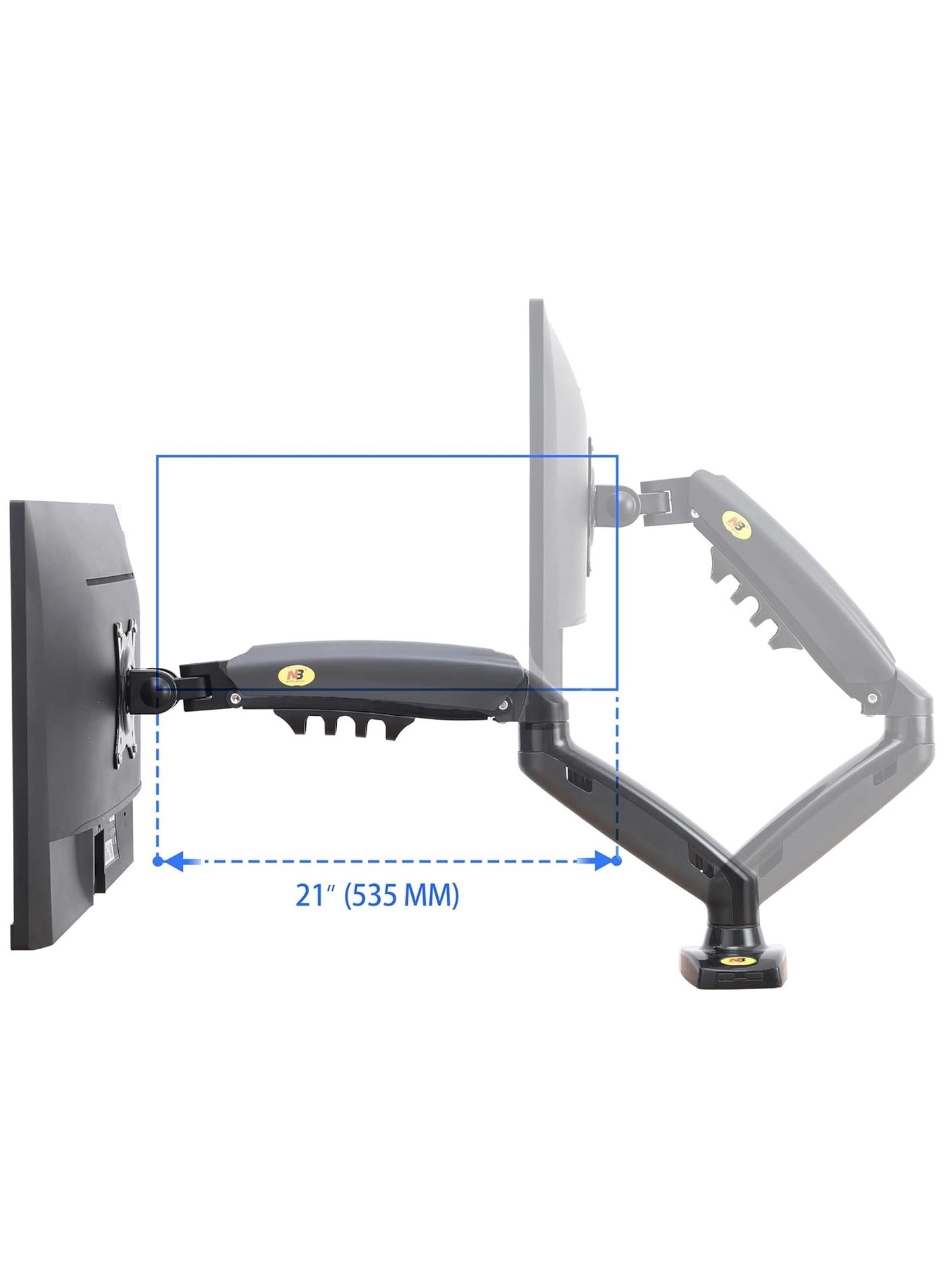 Monitor Desk Mount Stand - 17in-30in