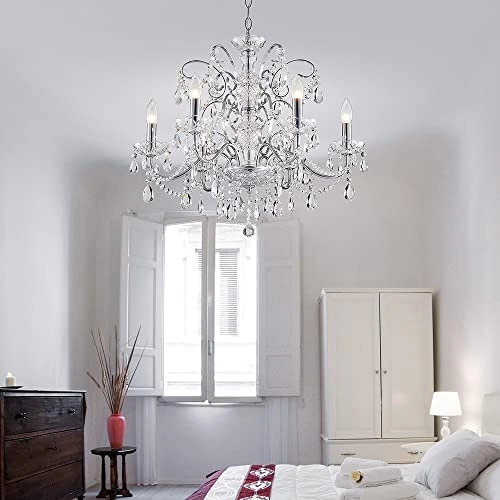 6-Lights Crystal Chandelier