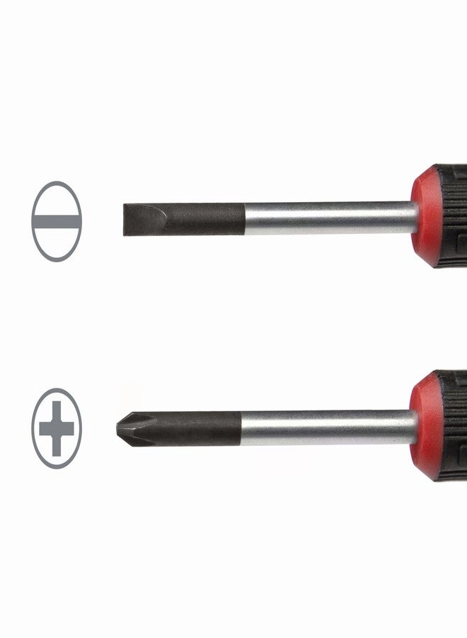 Precision Steel Shaft Slotted and Phillips Screwdriver Set (6 Pcs)