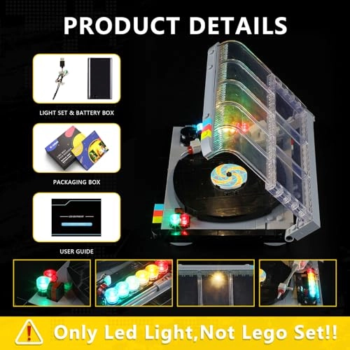 Light Kit for LEGO 40699 Retro Record Player - Plastic