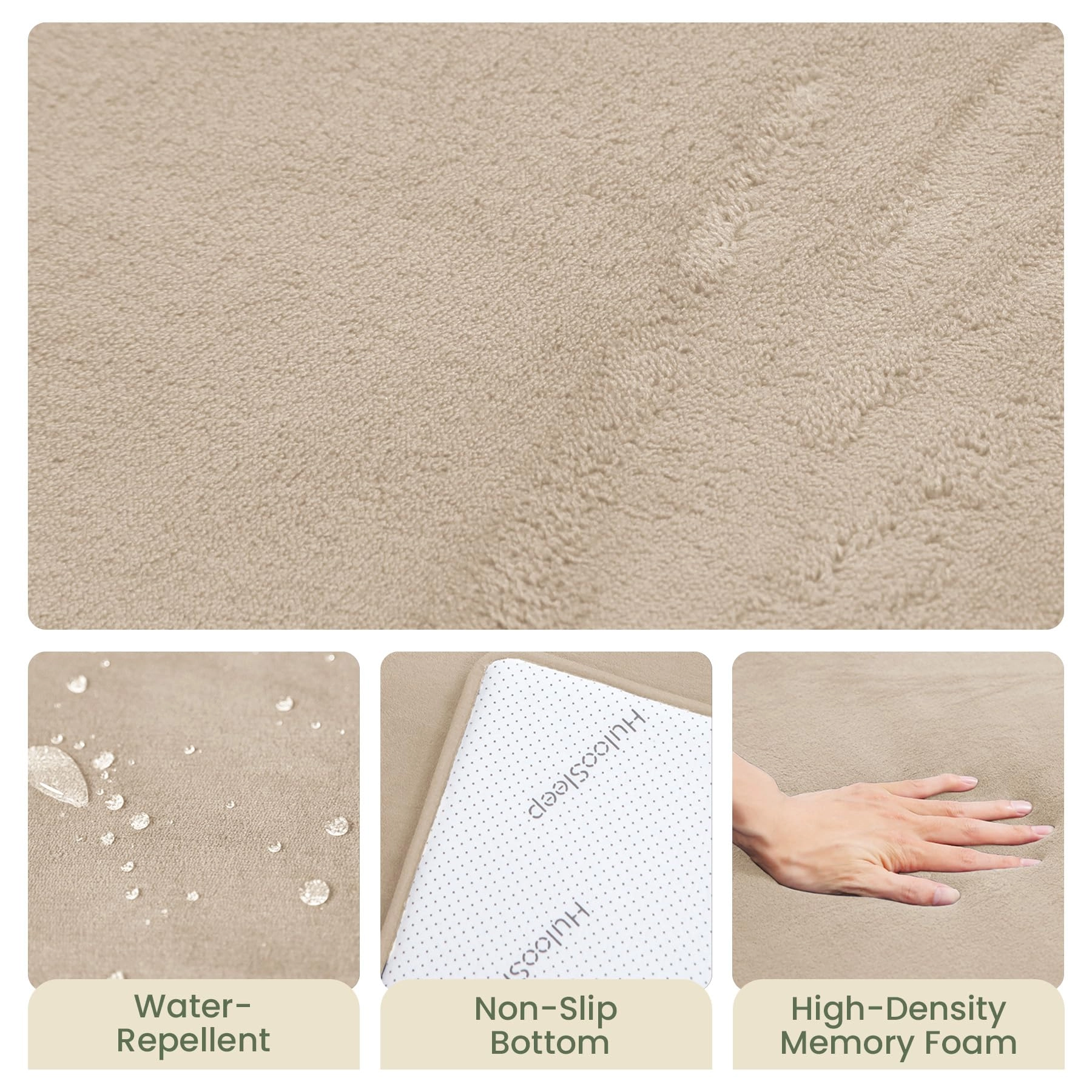 Baby Activity Play Mat - 79"x118" 1.3" Thick Cream