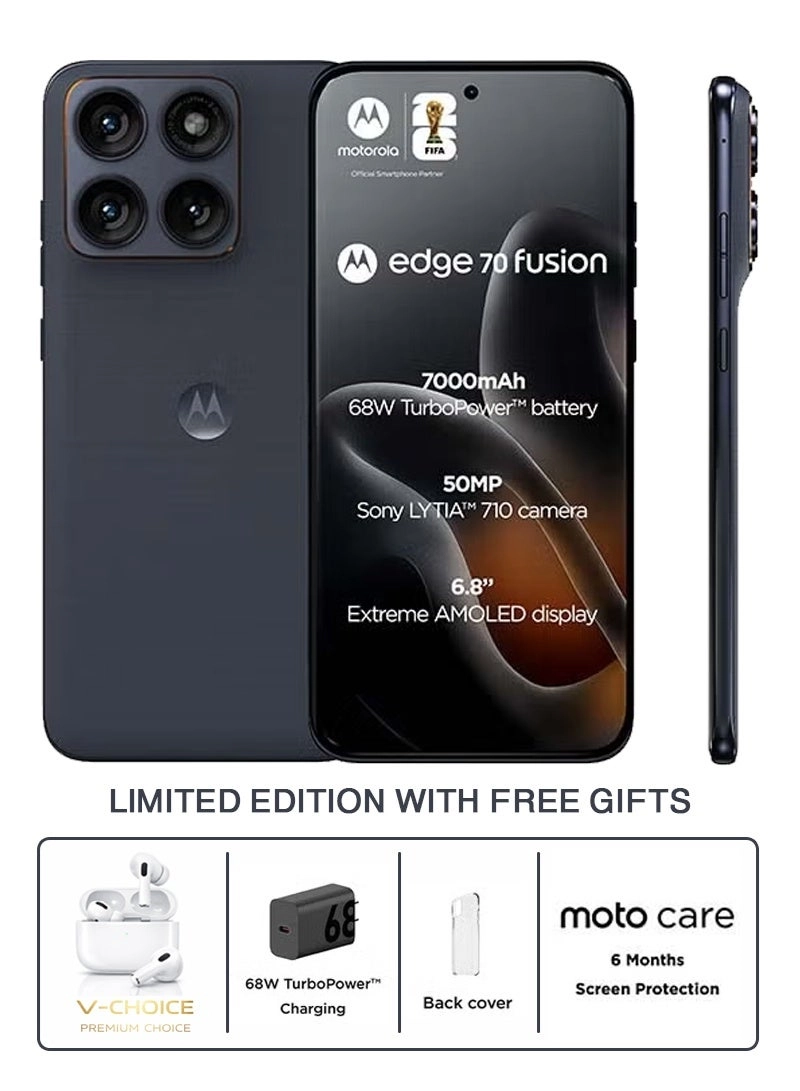 Motorola Edge 70 fusion 12GB 256GB + V-Choice Premium Choice wireless earbuds