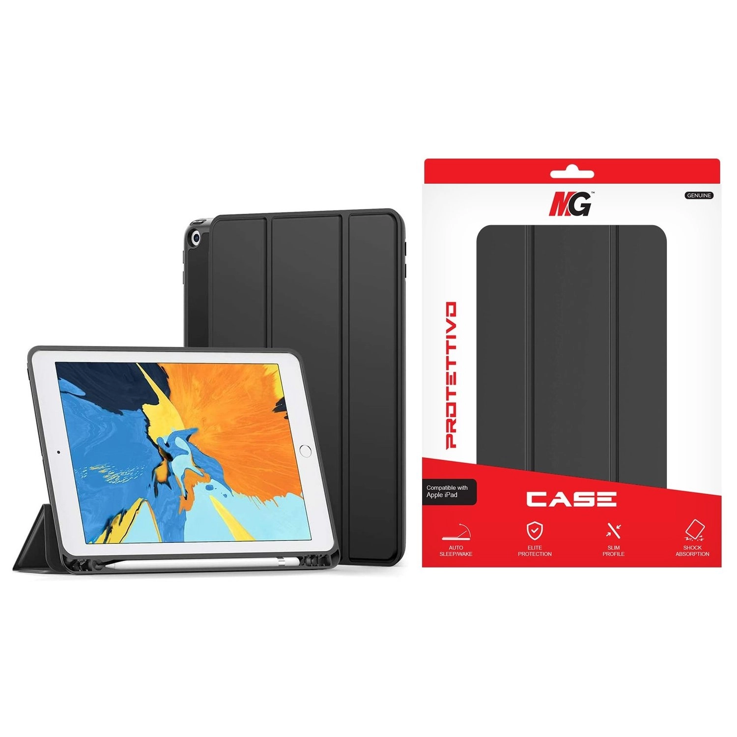 Flip Case with Screen Protector for iPad Air 10.5-inch