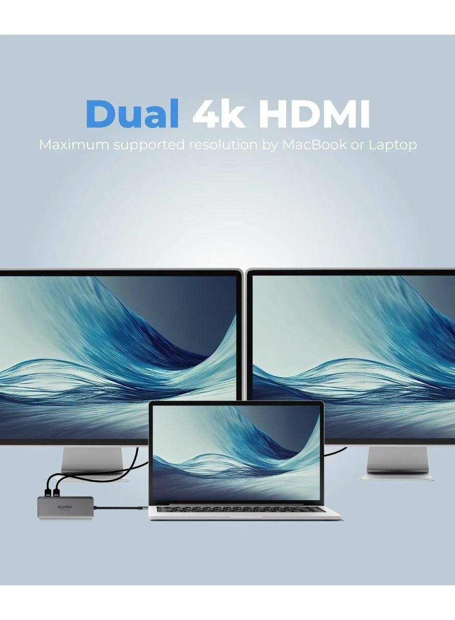 C9 Multimedia Hub - 9-in-1 Grey