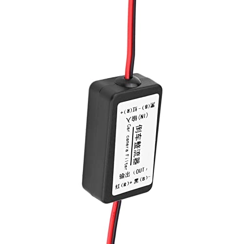 Car Rearview Camera Power Relay Capacitor Filter Rectifier - 12V Black